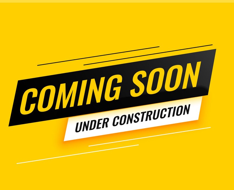 coming soon under construction yellow background design