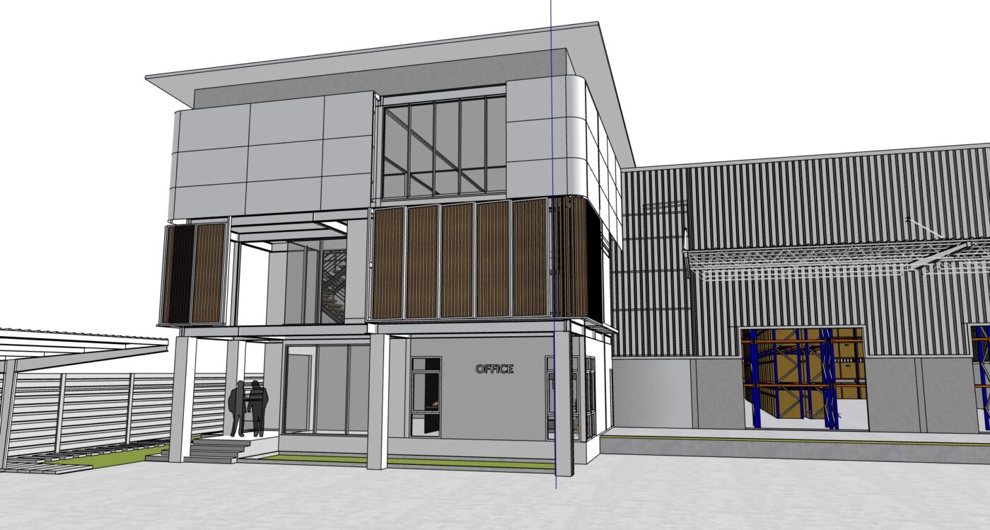 ออกแบบและสร้าง ออฟฟิศใหม่ พูนธนามาร์เก็ตติ้ง จำกัด